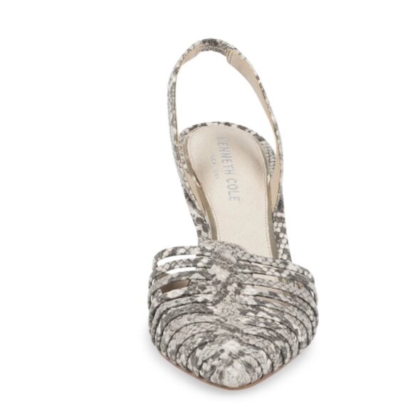 NWB Kenneth Cole Riley Snake Print Slingback sz 8 - Picture 2 of 9